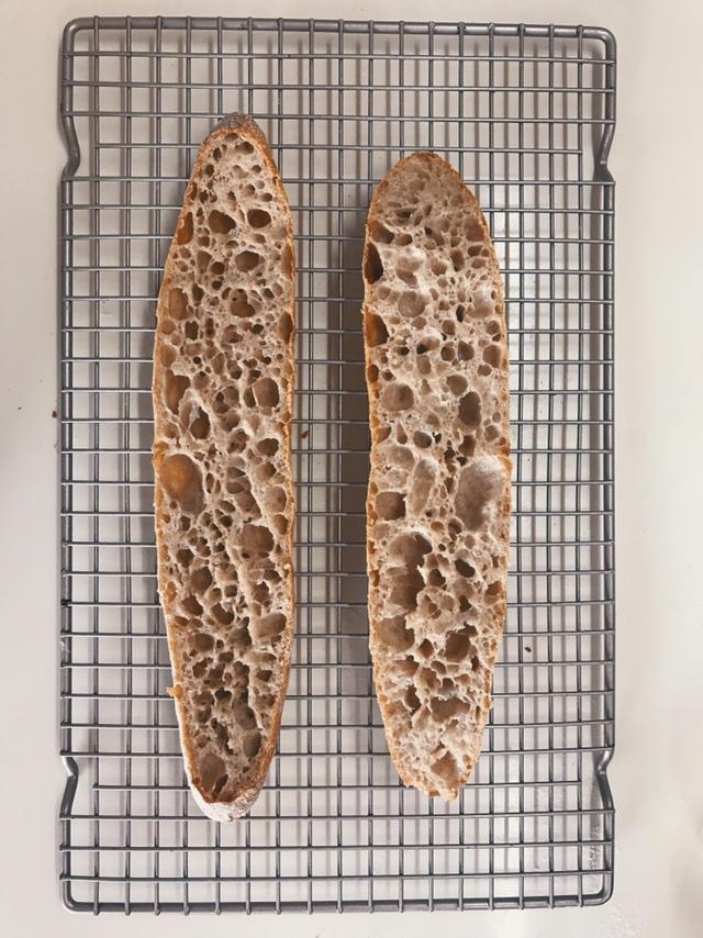 100%天然酵种/鲁邦种法棍小结（18.12-19.05）