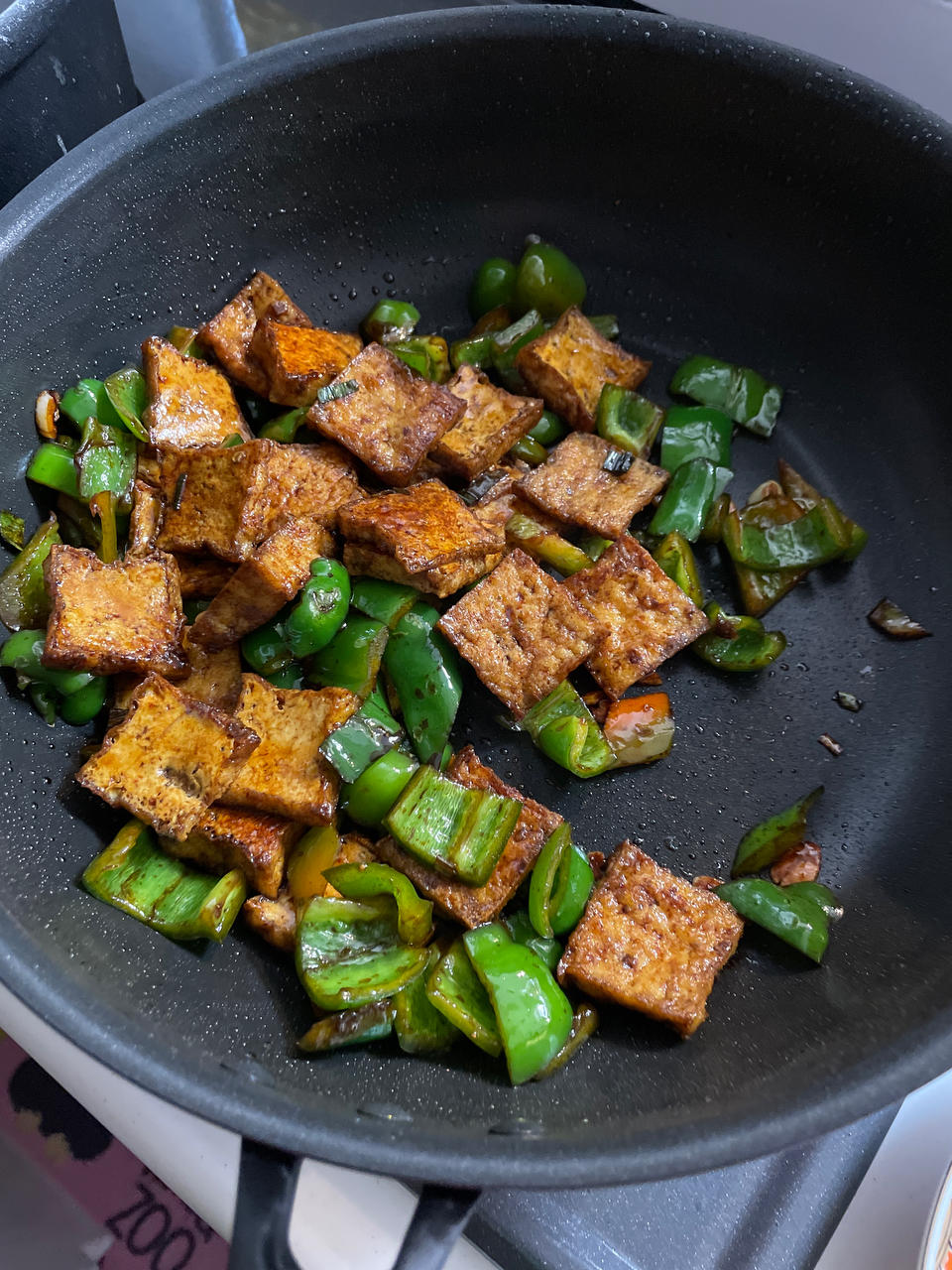 青椒炒豆腐