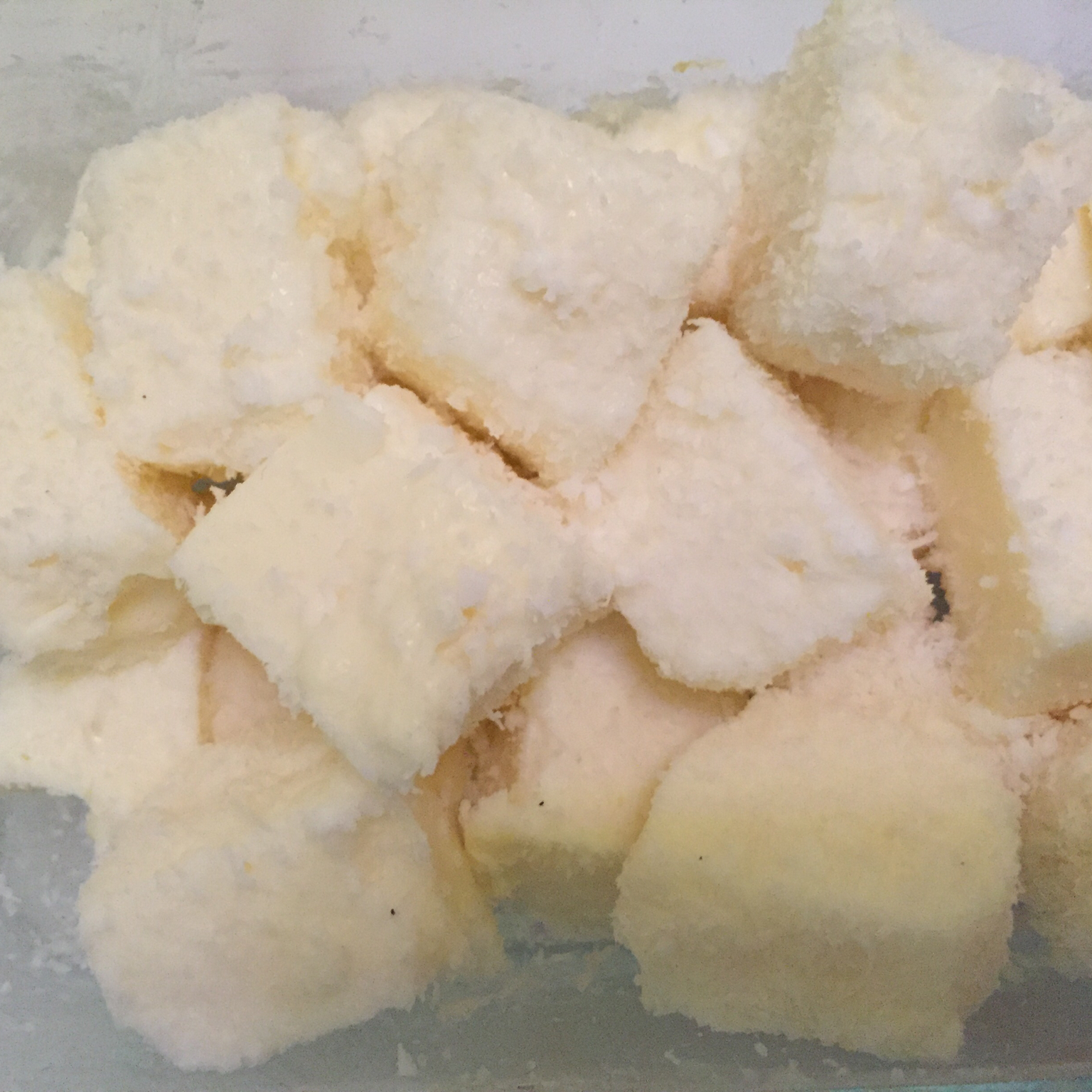 椰丝牛奶小方糕