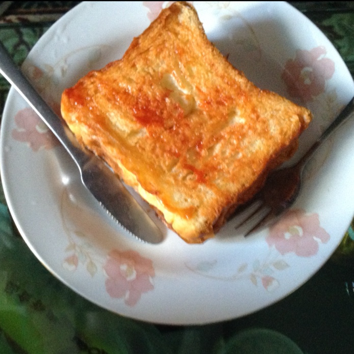 【1分钟鸡蛋三明治】微波懒人早餐