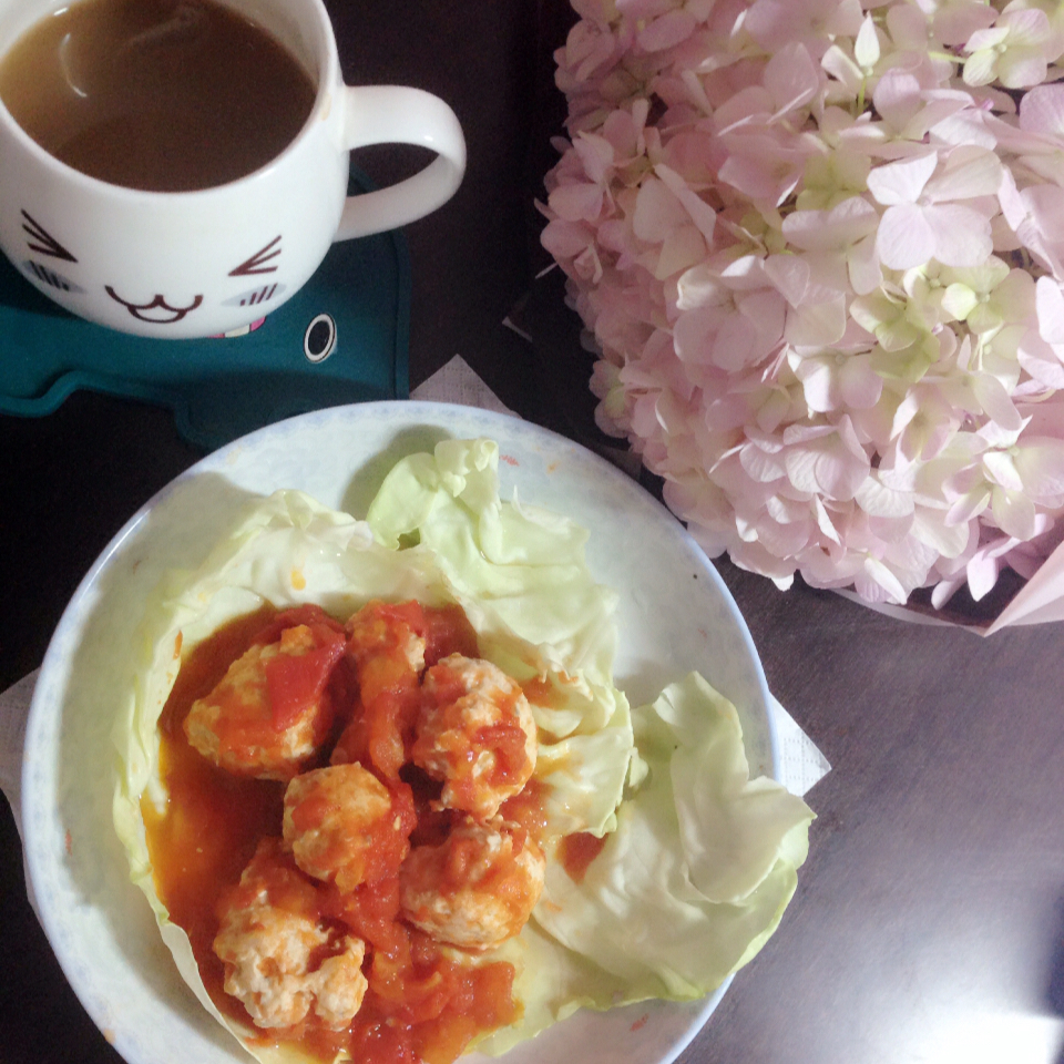 酸酸甜甜【茄汁鸡肉丸】