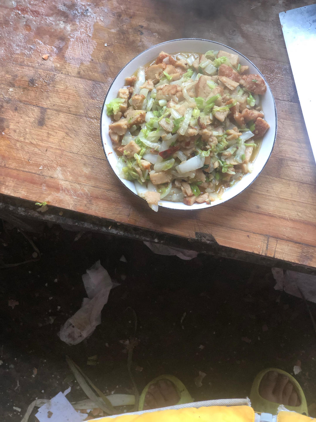 牛肉丸炒白菜(快手菜)