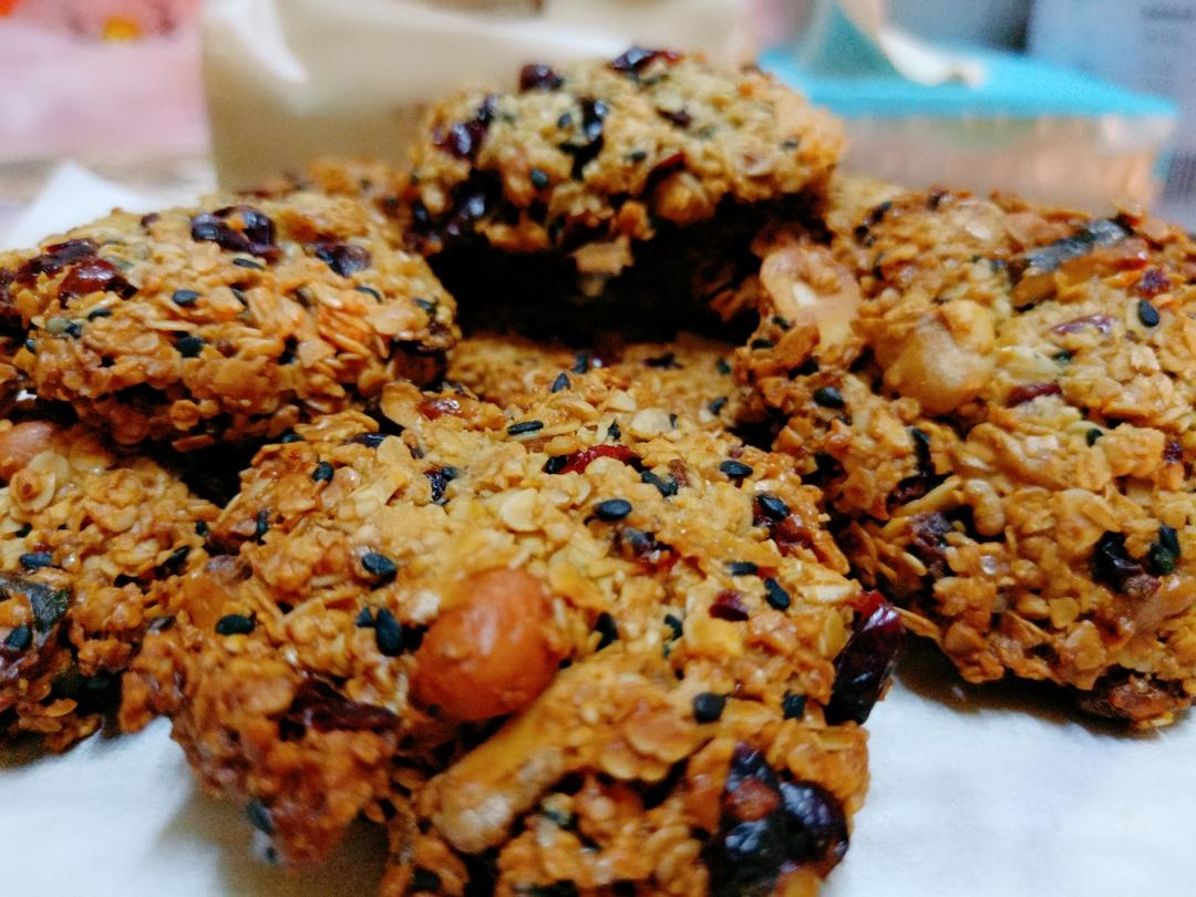 空气炸锅版香脆燕麦饼