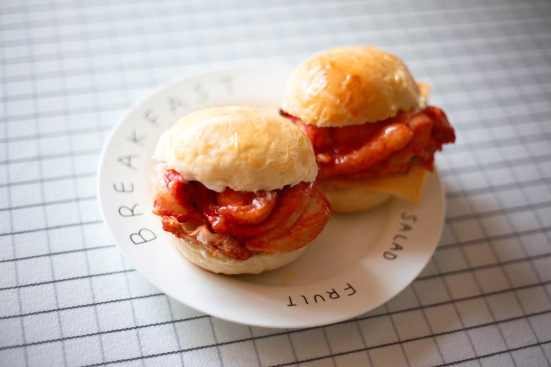 奥尔良鸡腿堡（方法全部有！！现做！！）