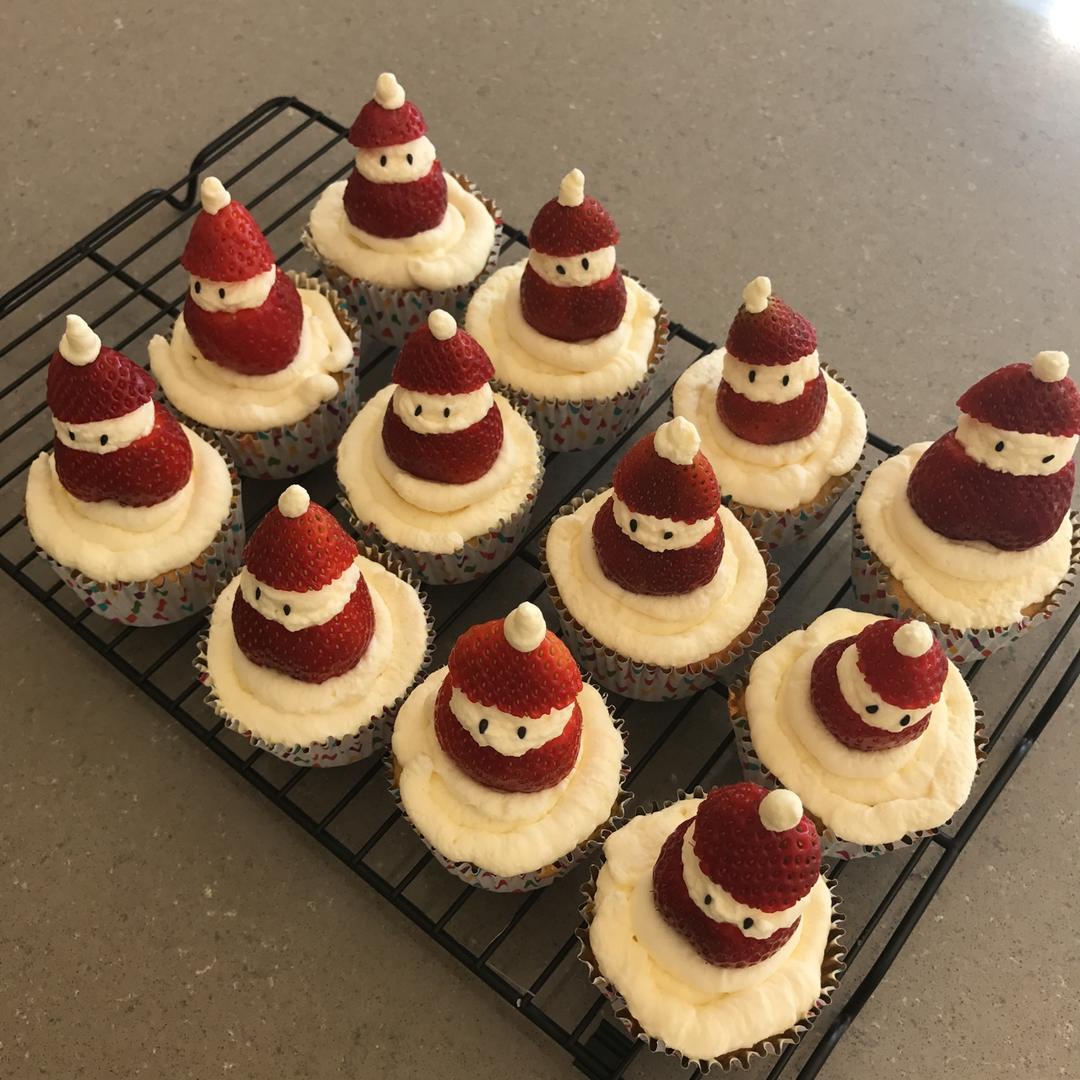 圣诞老人杯子蛋糕【曼达小馆】2016年圣诞Party专场