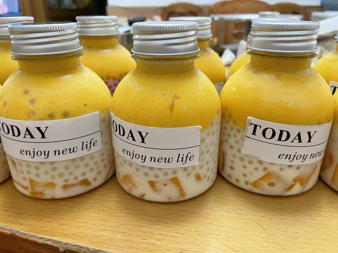 自制椰香浓郁的杨枝甘露‼️巨好喝零失败