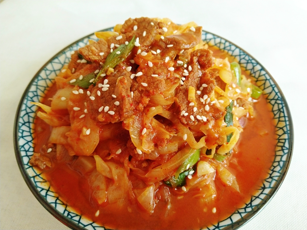 韩式爆辣炒牛肉