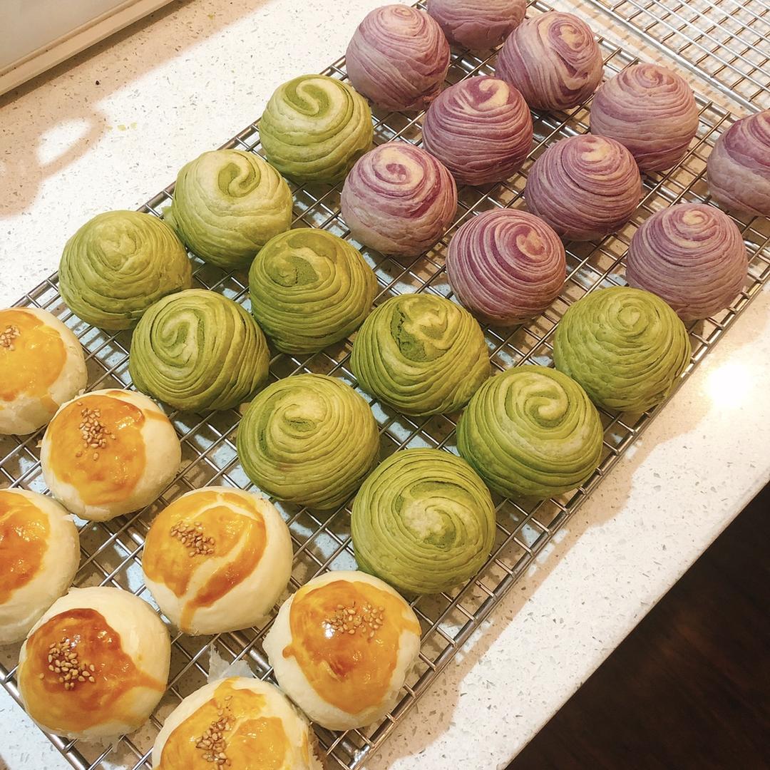 快手大包酥 彩虹酥、蛋黄酥、螺旋酥--手法适合量产 全程视频教学