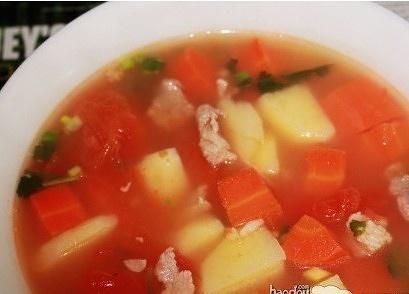 酸甜蔬菜汤的做法