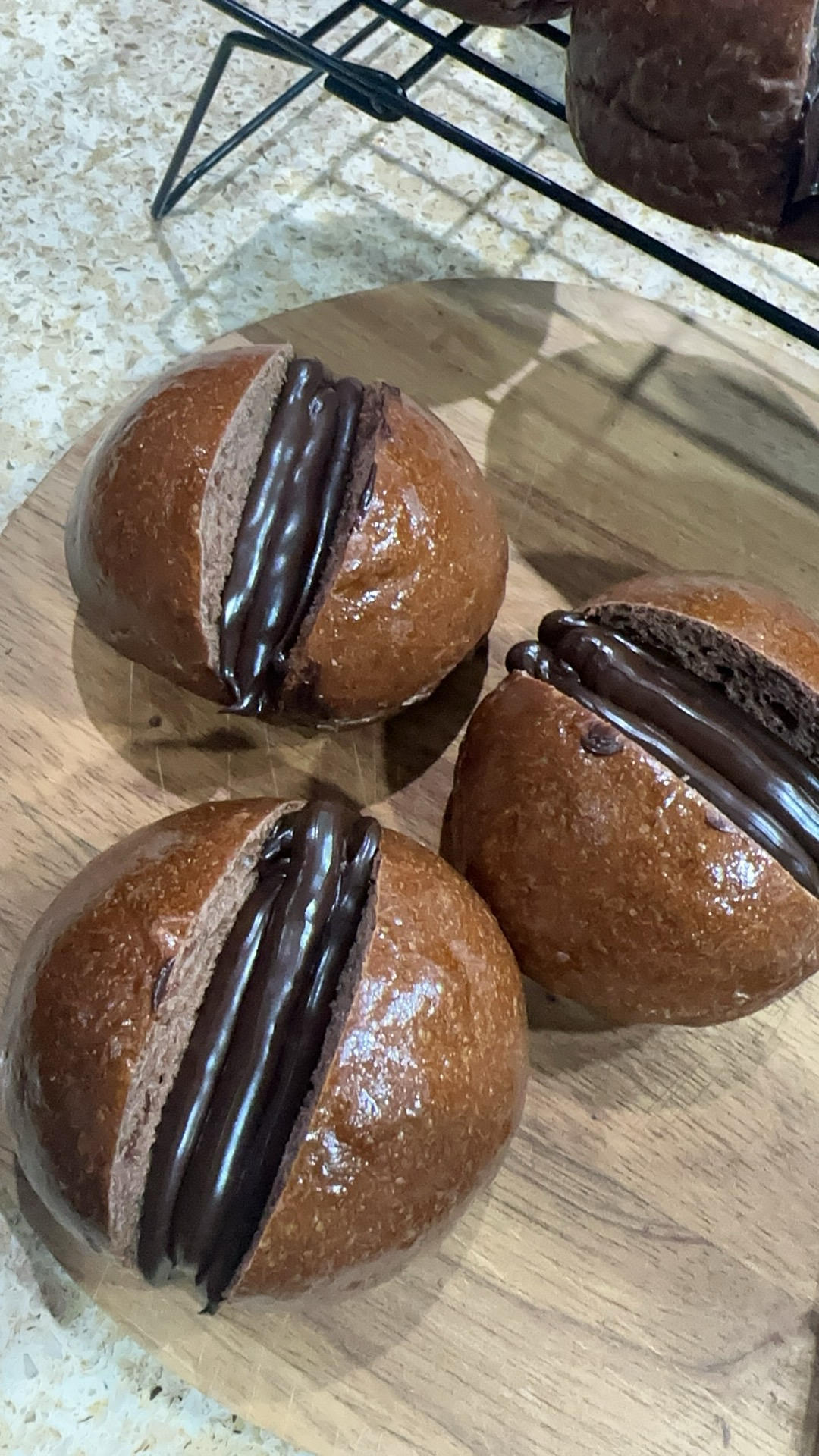 巧克力脆脆珠面包｜巧克力脑袋狂喜