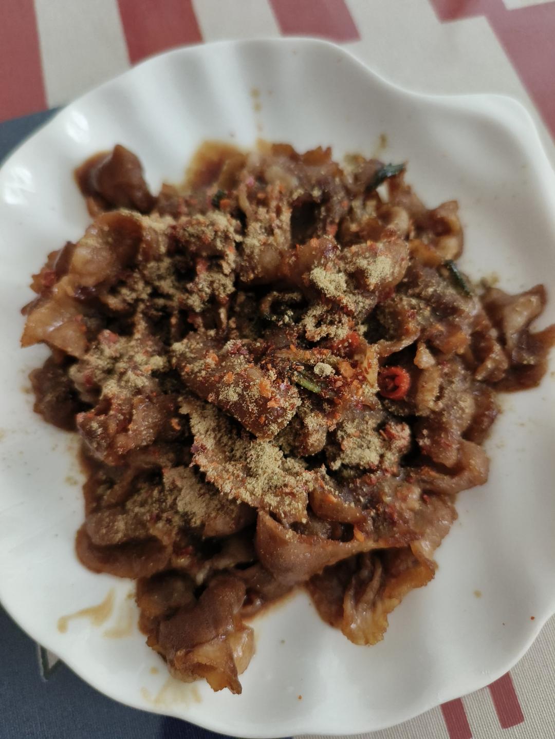 葱爆孜然羊肉卷