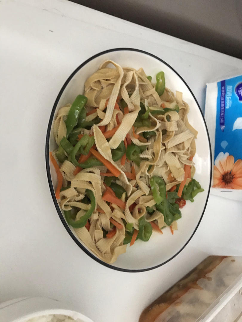 清炒豆腐皮