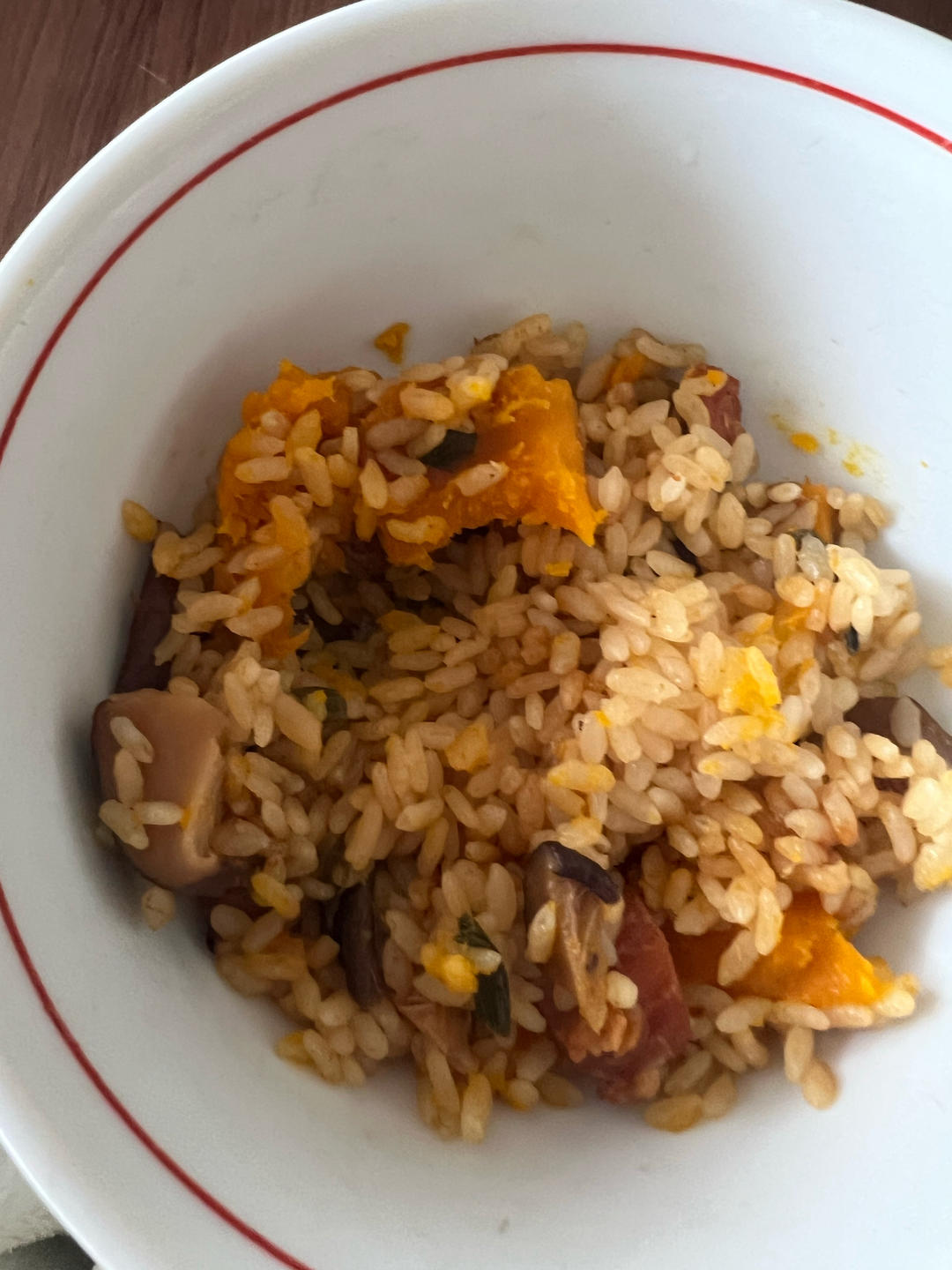 美味到不行的南瓜饭