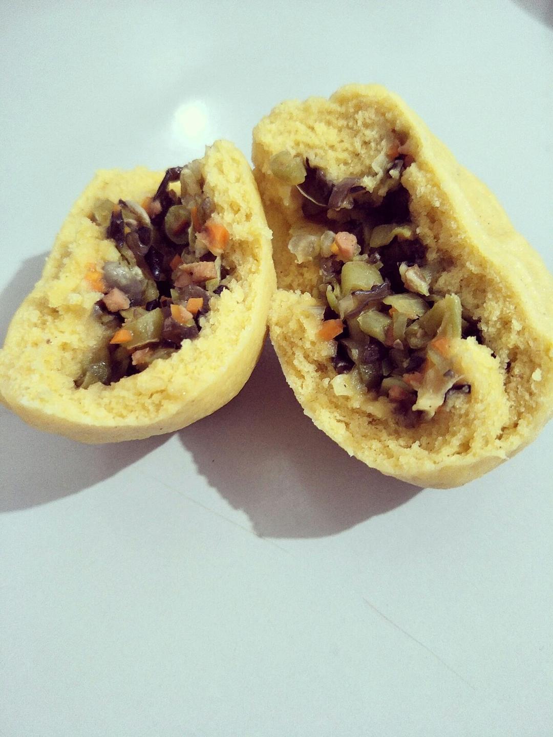 减脂餐--玉米面菜团