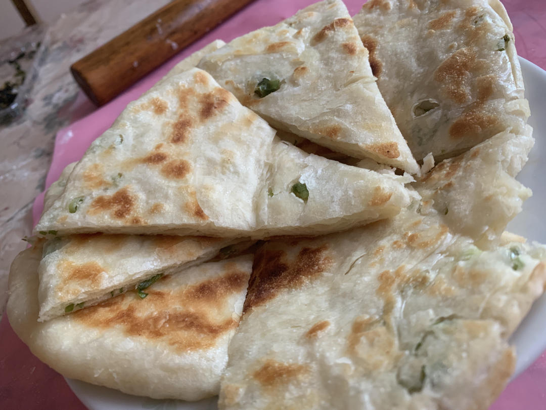 发面葱油饼