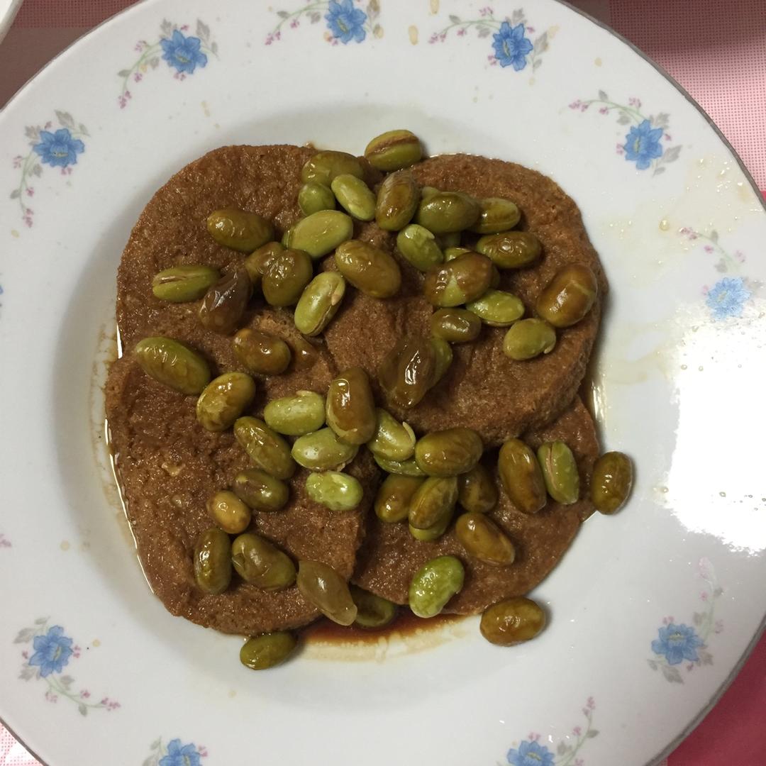 素鸡炒毛豆