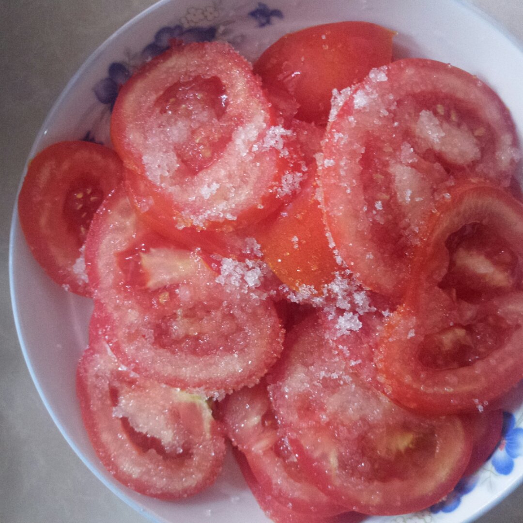 手机用户10509bu1做的白糖拌西红柿