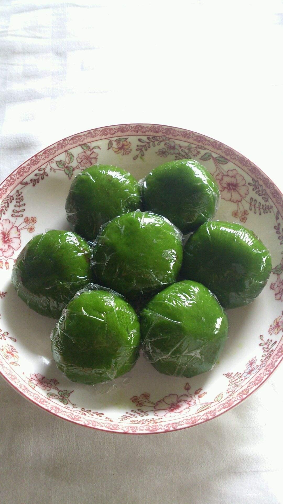 艾草青团的做法