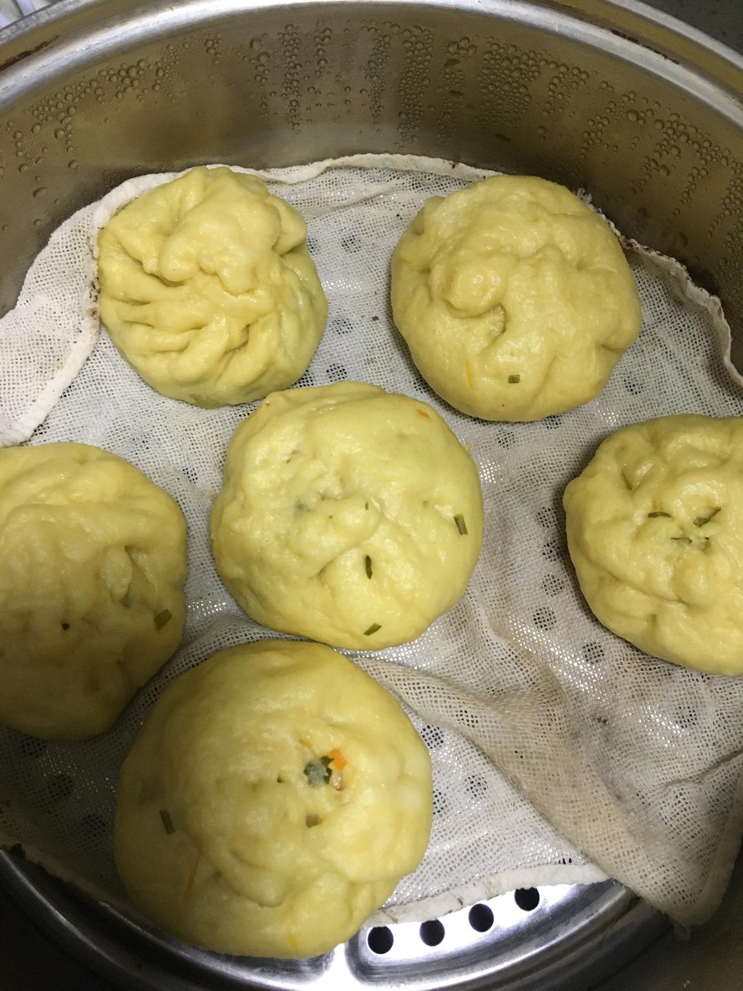 没牙也可以吃的玉米面包子