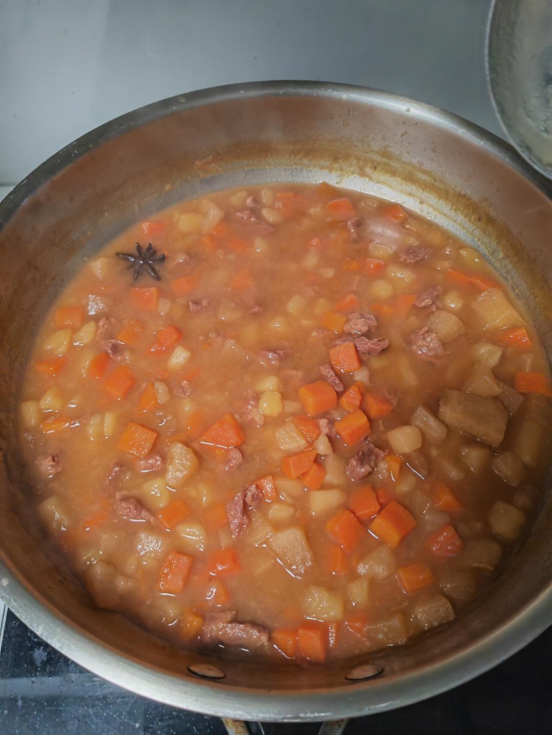 压力锅版土豆炖牛肉