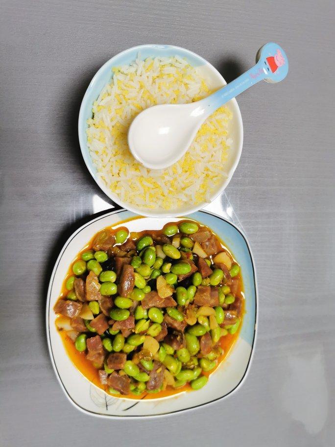 清新小菜：豆米炒肉