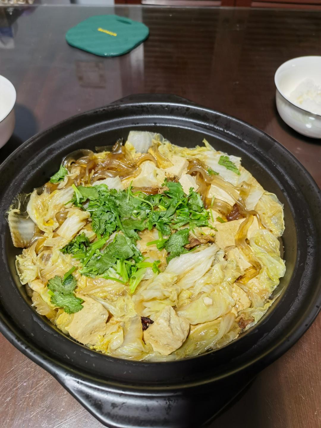 白菜豆腐炖粉条（五花肉版）