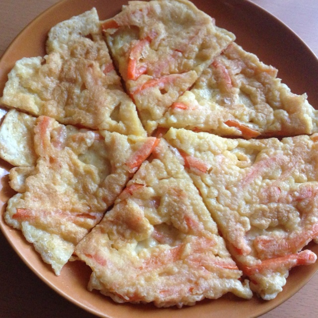 胡萝卜丝鸡蛋饼