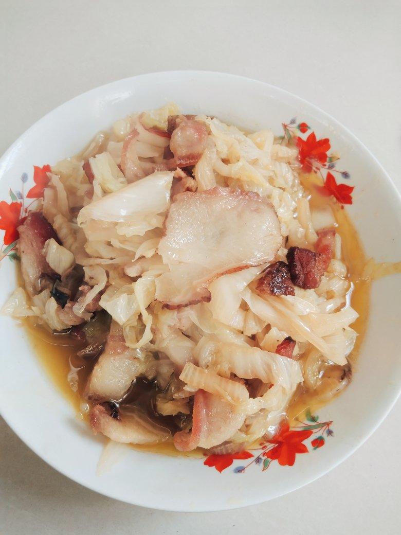 大白菜炒腊肉