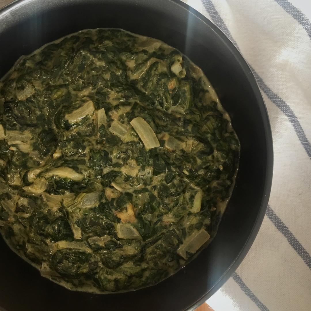 菠菜咖喱饭