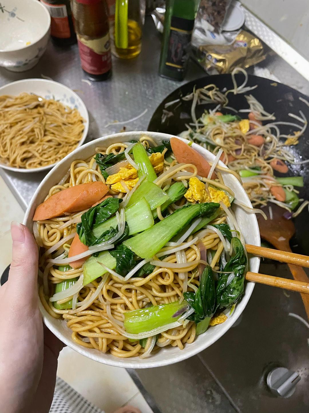 🍜最简单最好吃的家常炒面