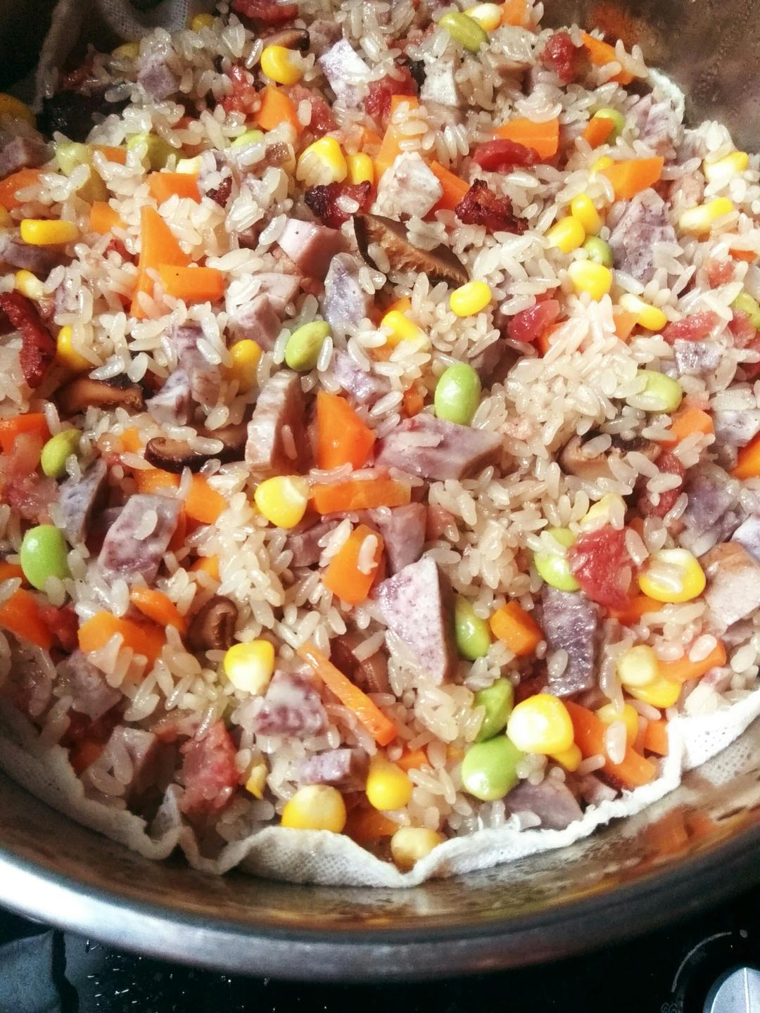 素素厨房做的生炒糯米饭