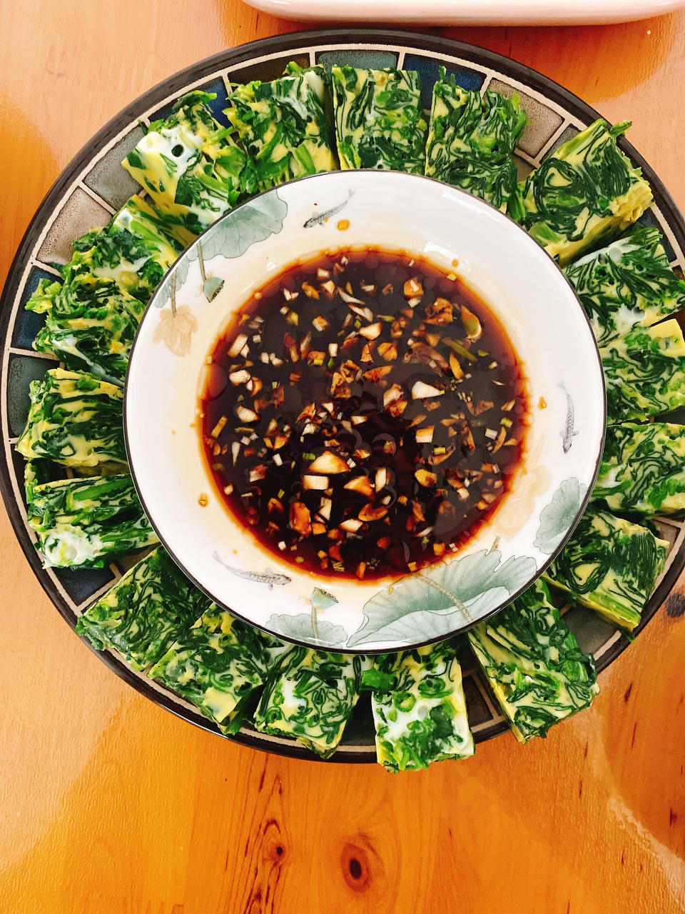 菠菜鸡蛋羹