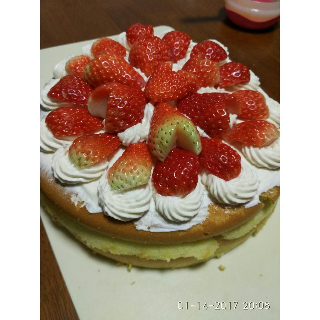 《Tinrry+》草莓奶油蛋糕（8寸配方）