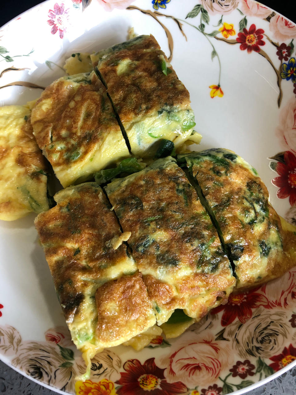 10分钟快手早餐菠菜厚蛋烧