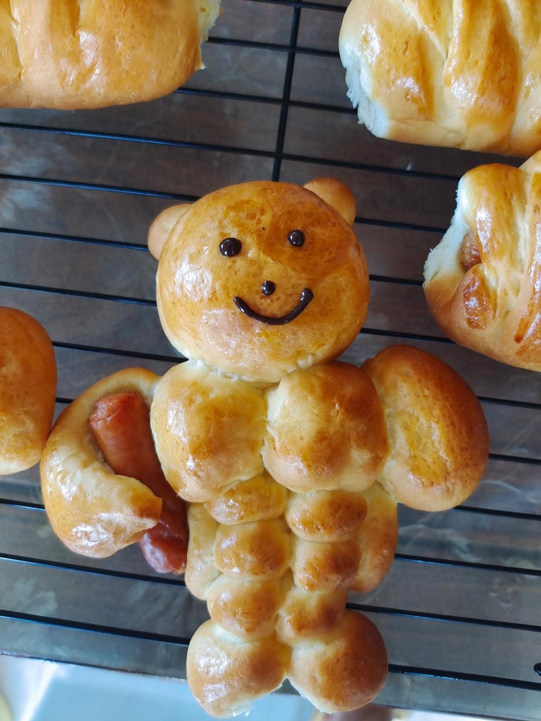 Ins超火肌肉小熊肠仔包