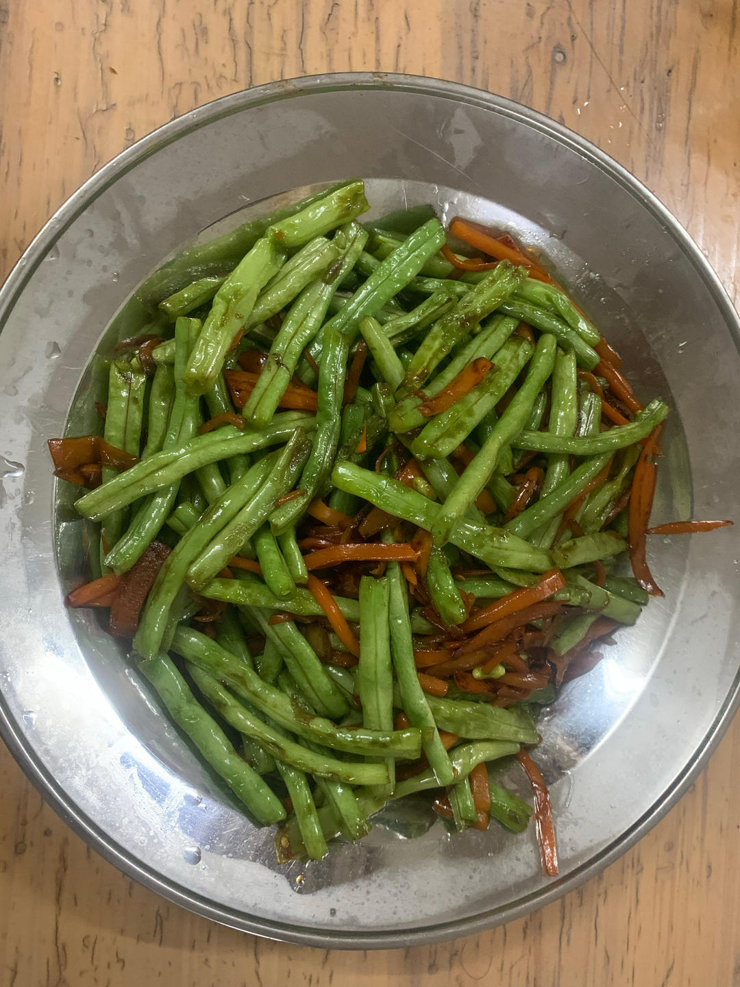 豆角炒肉末