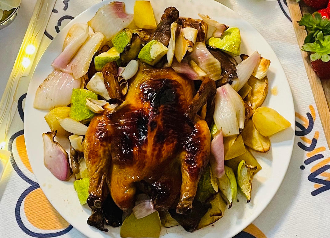 烤鸡「空气炸锅」