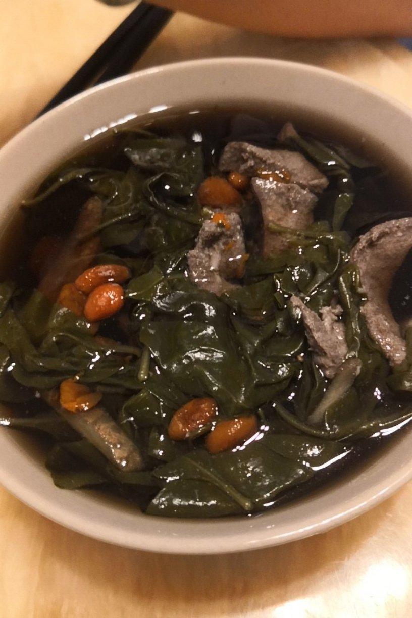 枸杞叶猪肝汤