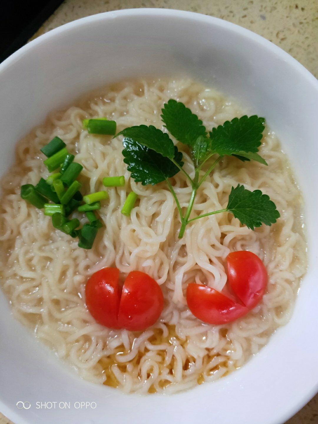小葱麻油酱油面