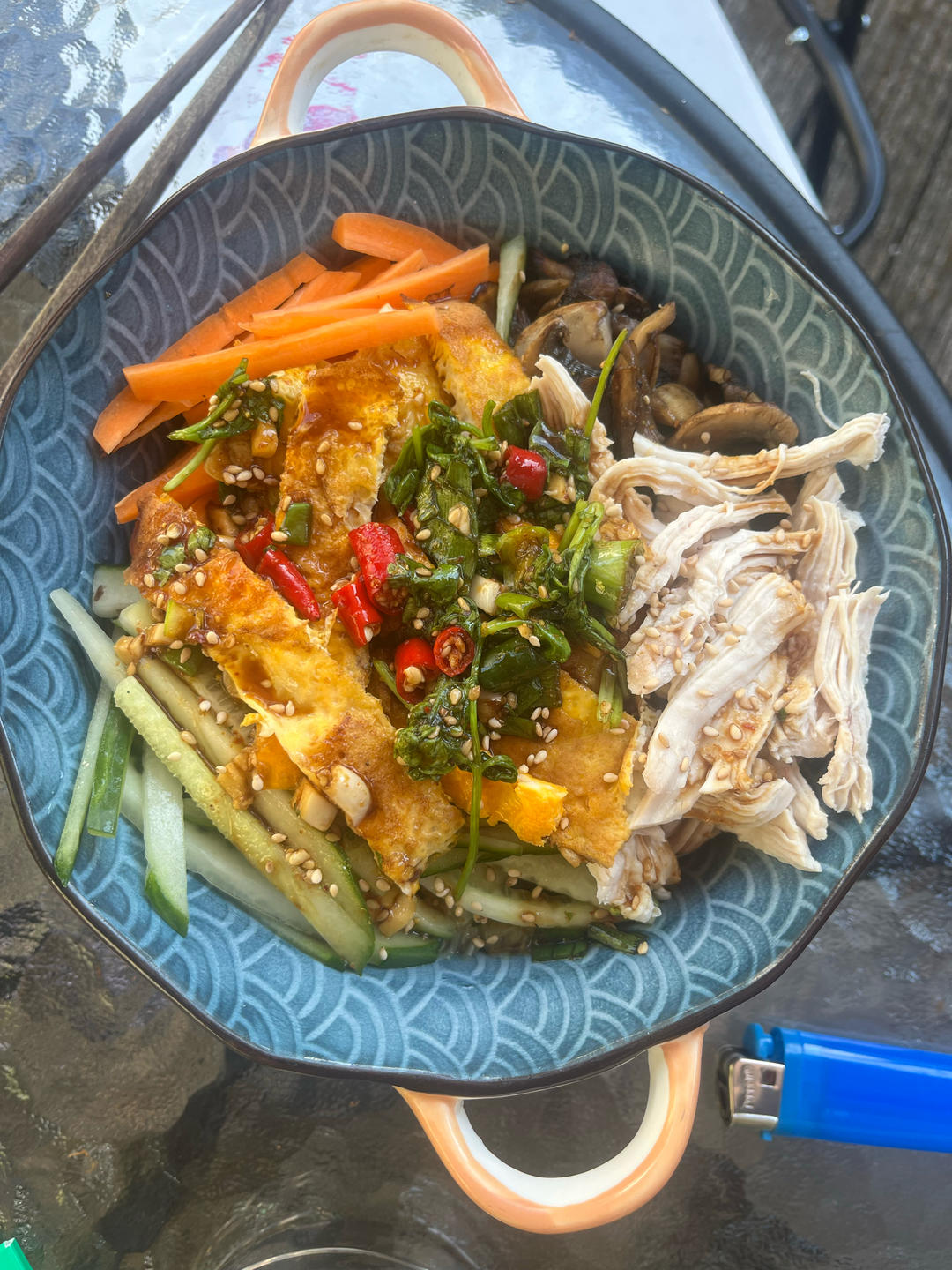 快手减脂餐❗️爆好吃的凉拌鸡丝荞麦面