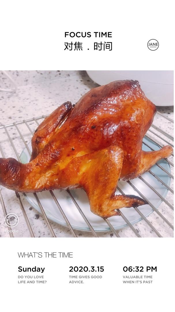 超简单的脆皮烤鸡