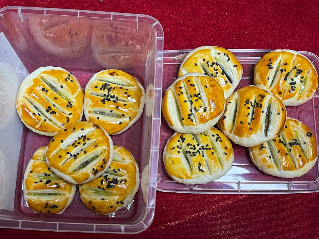 红豆酥饼，一次成功！超级酥宝宝红豆酥（无鸡蛋版）