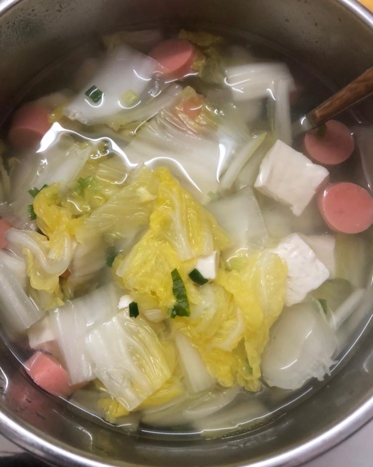 白菜豆腐汤