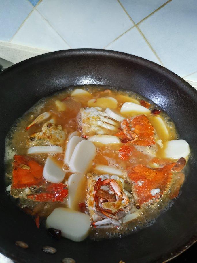 梭子蟹炒年糕