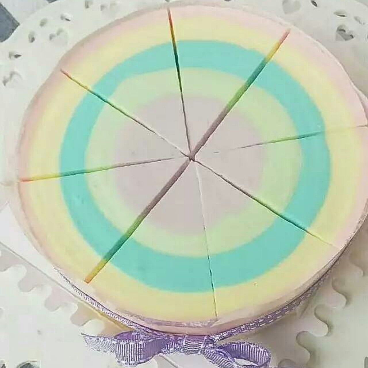 彩虹慕斯蛋糕