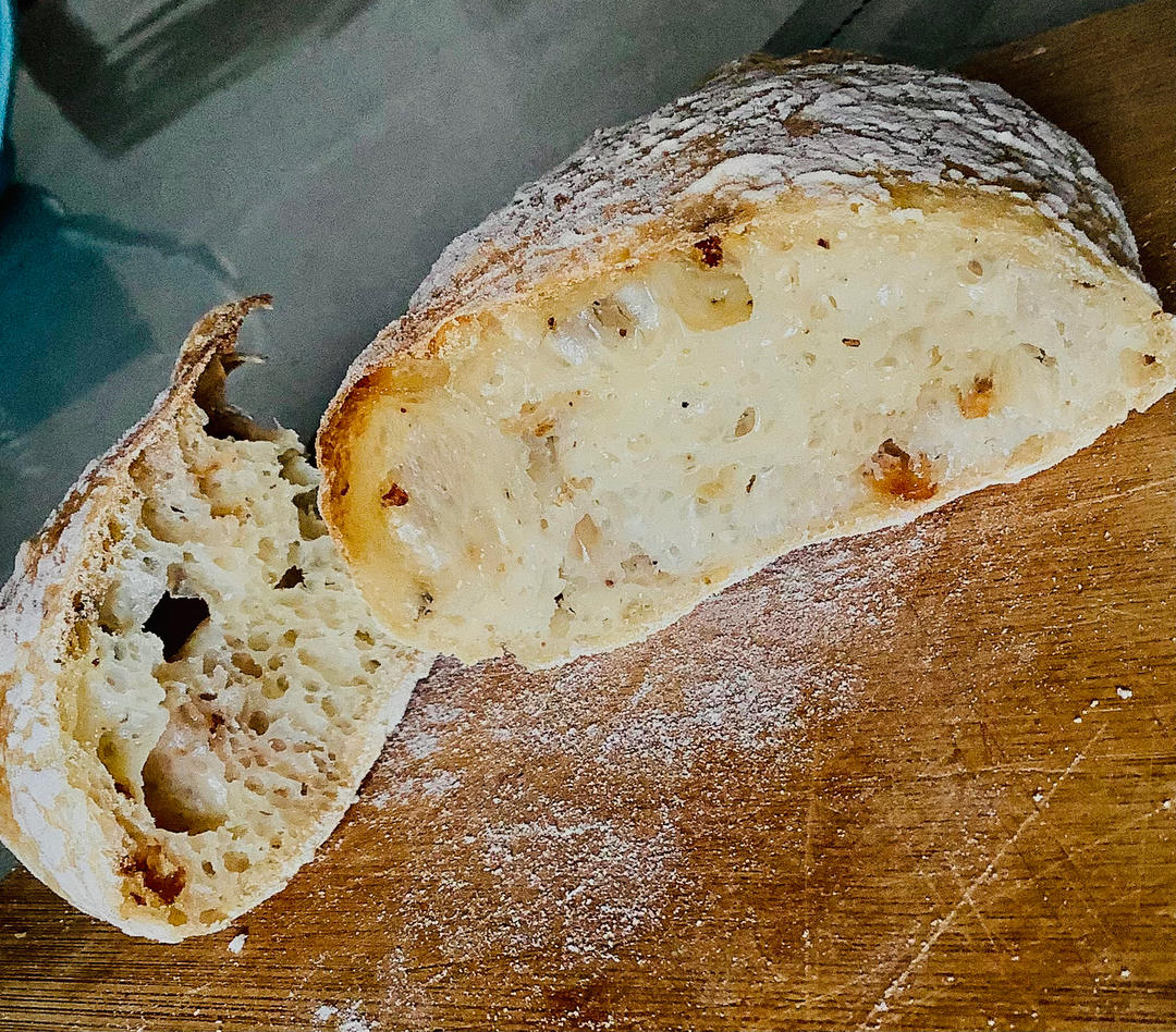 【ciabatta】家庭版恰巴塔，软乎乎的拖鞋面包