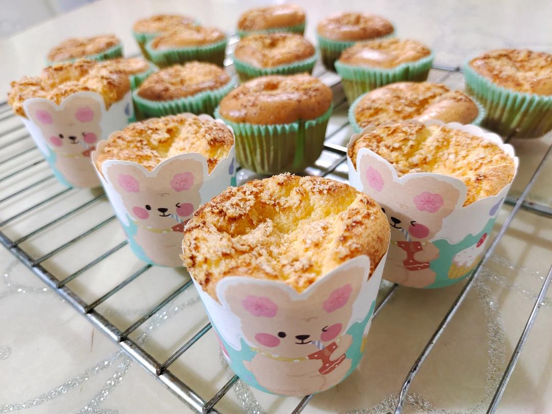 ‼️松软椰蓉纸杯蛋糕㊙️快手简单人人会做