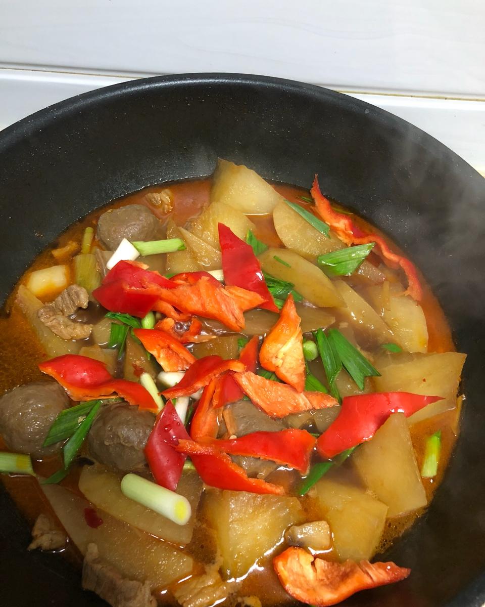 川味萝卜烧牛肉