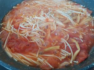 茄汁三鲜冻豆腐/少油料理的做法 步骤5