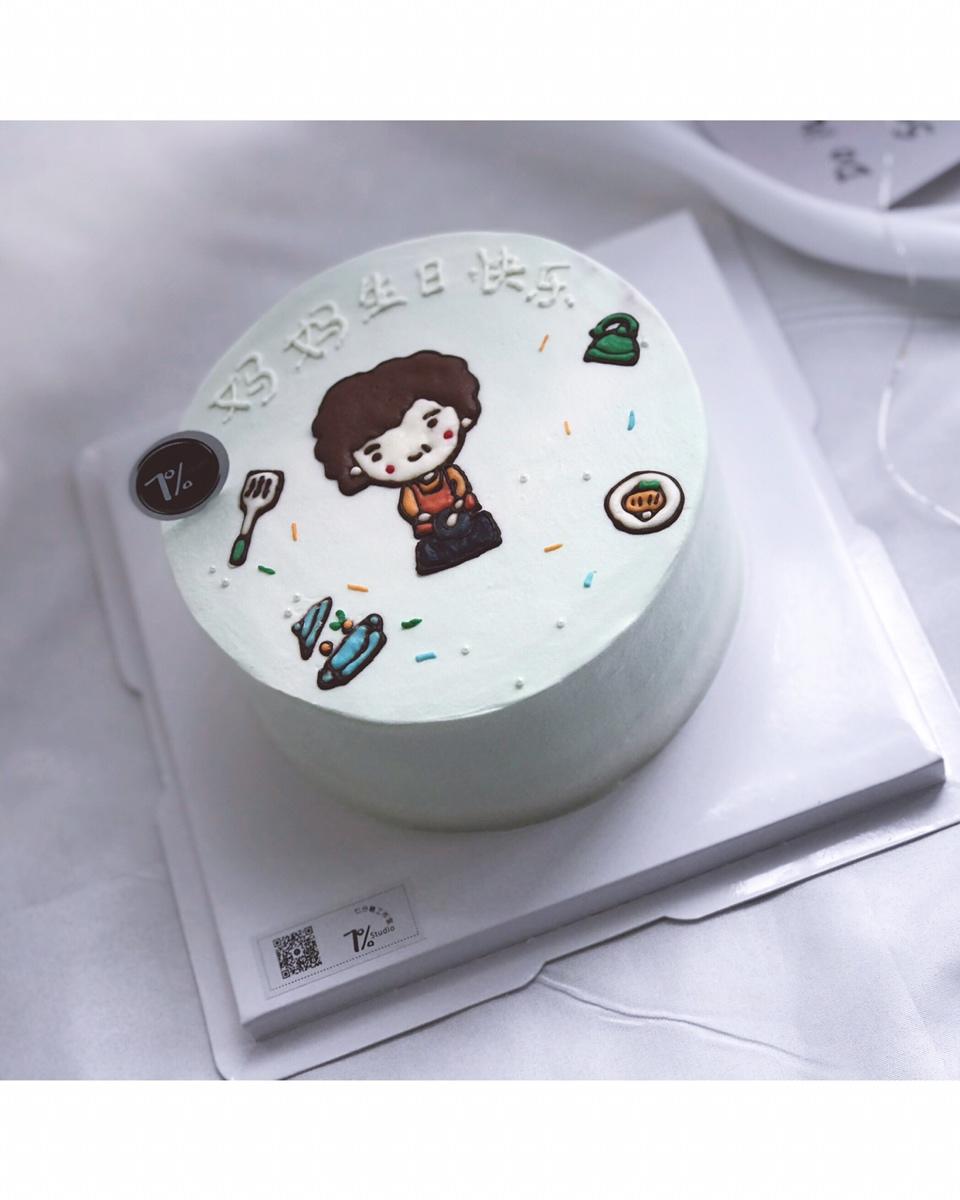 抹面，如何抹出一个渐变色的蛋糕。